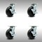 Service Caster 6 Inch SS Polyolefin Swivel Caster Set with Ball Bearings and Brakes SCC SCC-SS30S620-POB-TLB-4 - alternate 3